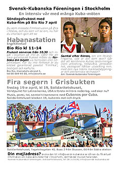 Stockholm aktiviteter folder