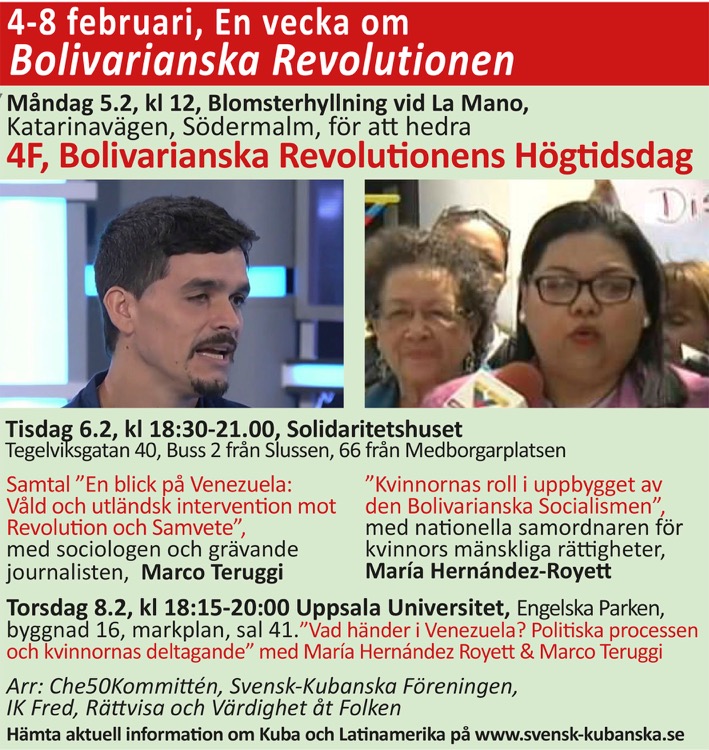 en vecka för Bolivarianska RevolutionenR