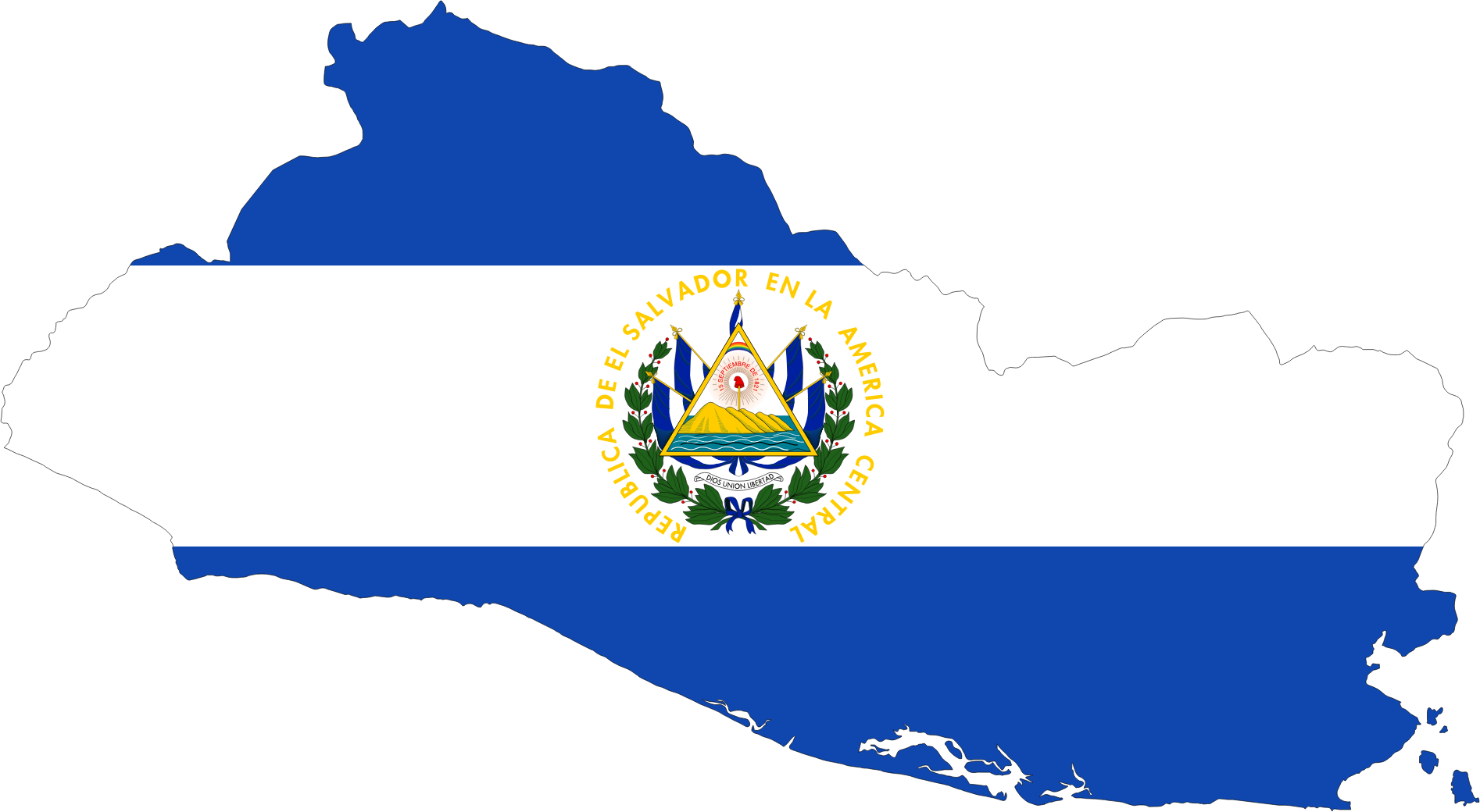 [GENREBILD] El Salvador flagga karta