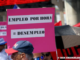Honduras demonstration mot timanställning