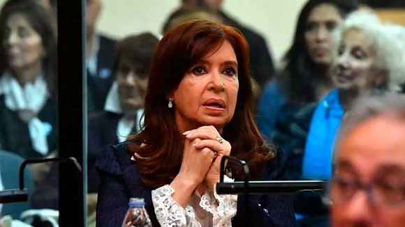 Cristina Fernández under rättegången. Foto: Cubadebate