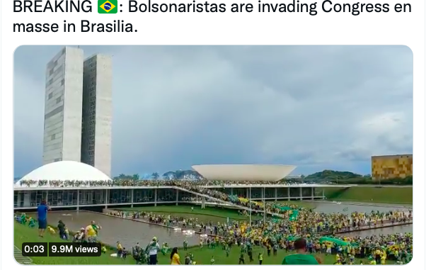 Brasilia, kongressen invaderas