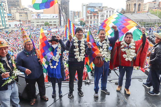 Bolivia nov 2021 Demo till stöd för MAS