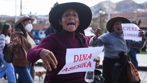 Protester i Peru