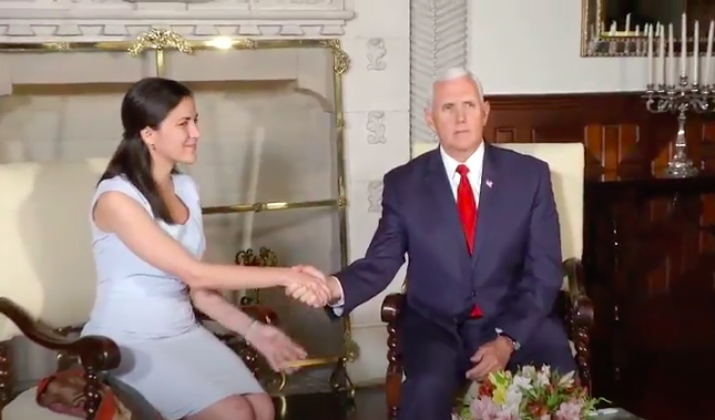 Rosa María Payá, Mike Pence