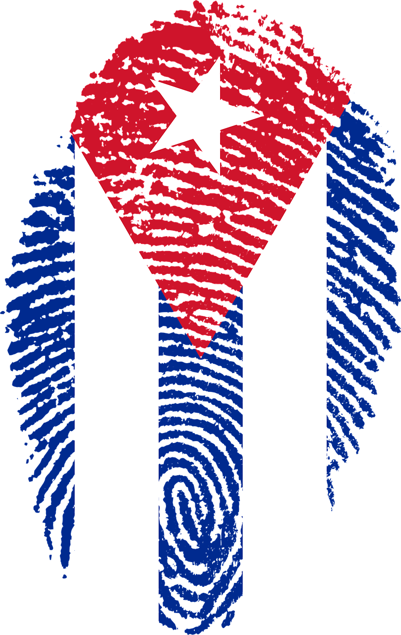 [GENREBILD] Kuba flagga fingeravtryck