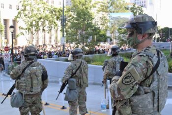 LA, protester, militär, Nationalgarde