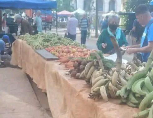 grönsaksmarknad i Lennonparken, Havanna